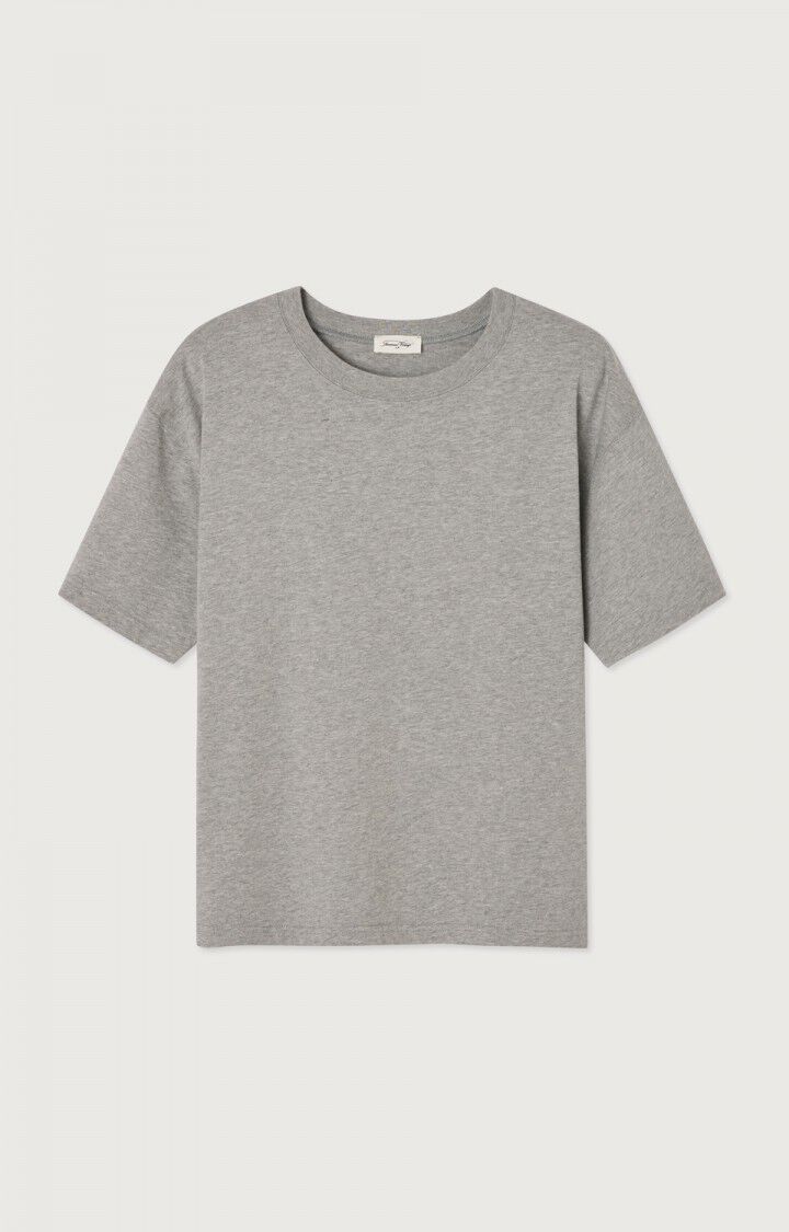 american vintage T-Shirt droit col rond grijs
