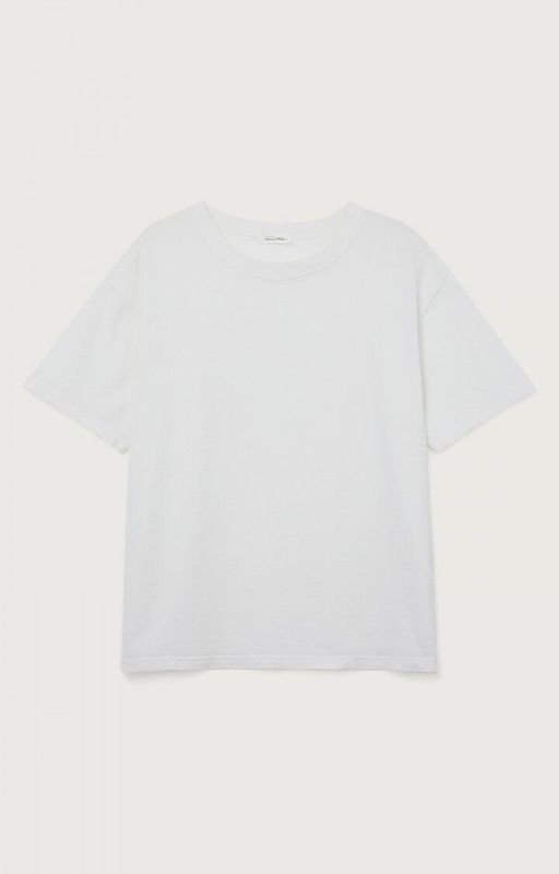 american vintage T-Shirt droit col rond wit