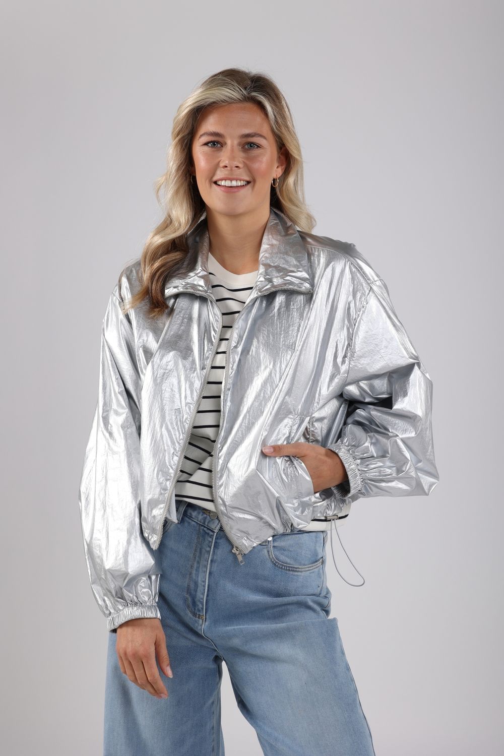 NUKUS Deveny  Jacket zilver