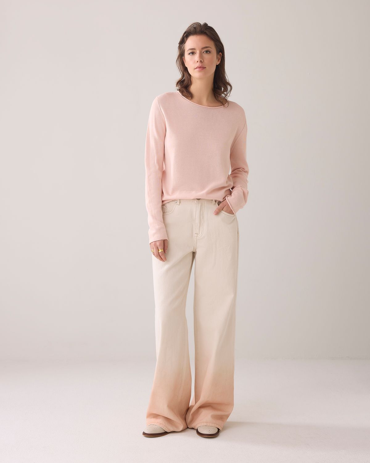 Summum Alya wideleg jeans rose smoke