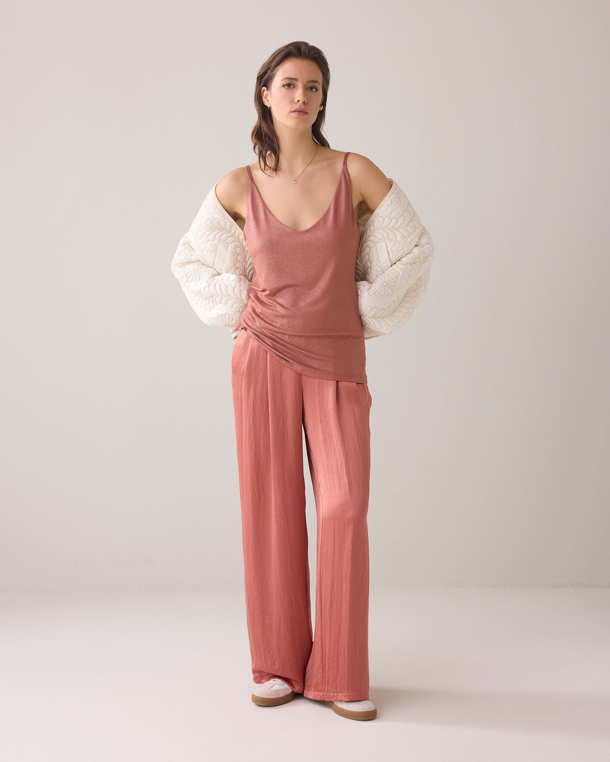 Summum Reversible singlet metallic sephia blush