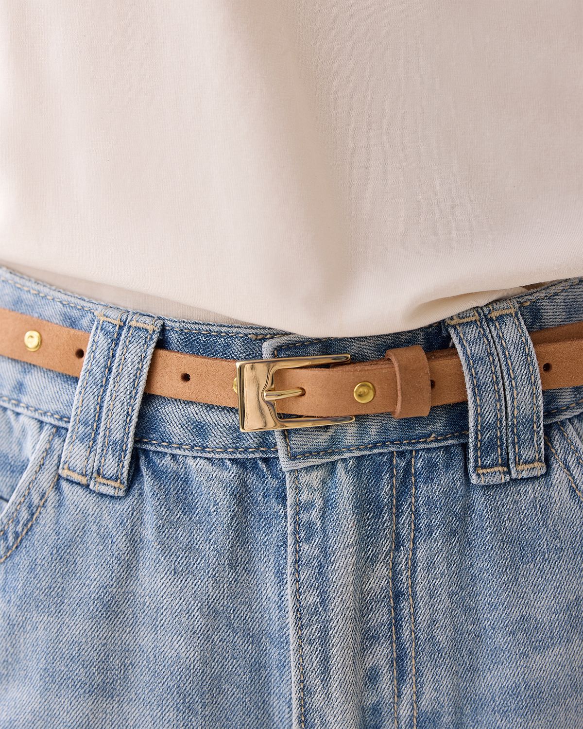 Summum Belt studs peanut