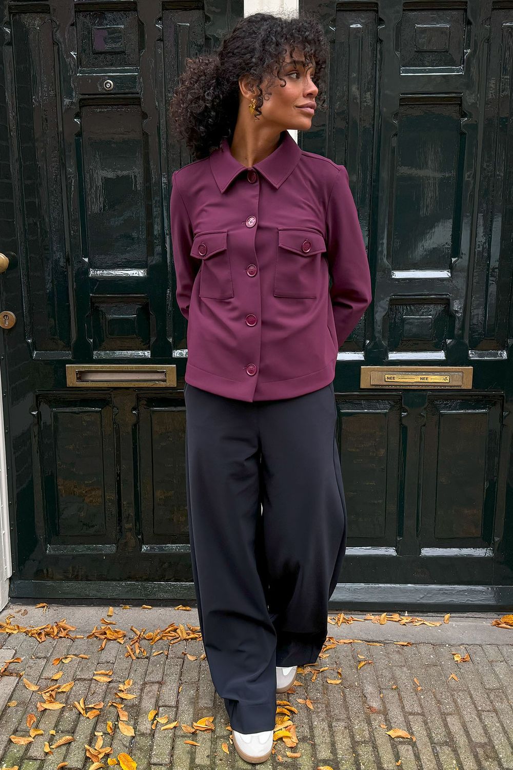 STUDIO ANNELOES Lexie bonded trousers blauw