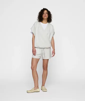 10DAYS Bar shorts white grey