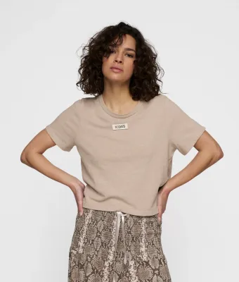 10DAYS Petite tee linen sand/rope
