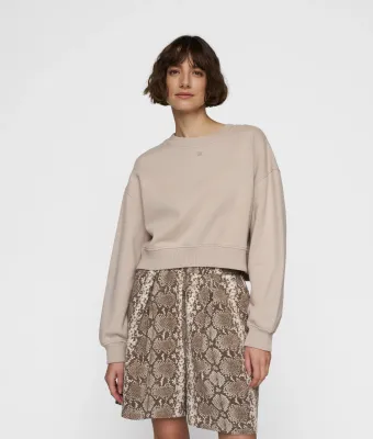 10DAYS Cropped sweater sand/rope