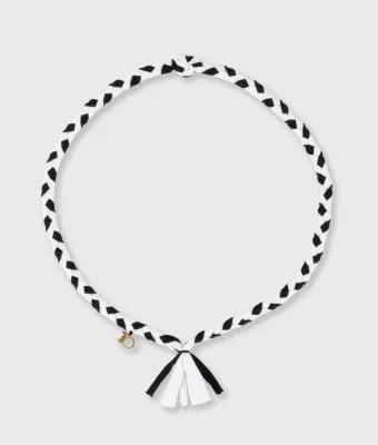 10DAYS Braided necklace zwart
