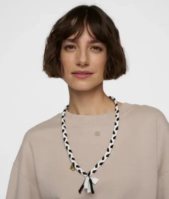 10DAYS Braided necklace zwart