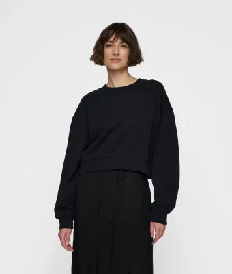 10DAYS Cropped sweater zwart