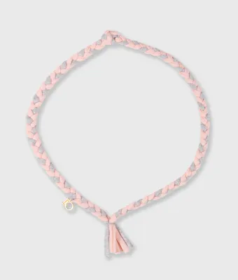 10DAYS Braided necklace peach