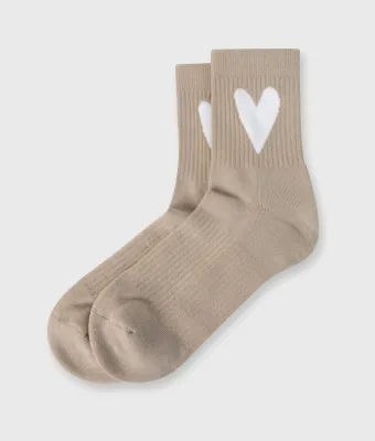 10DAYS Socks heart sand/rope