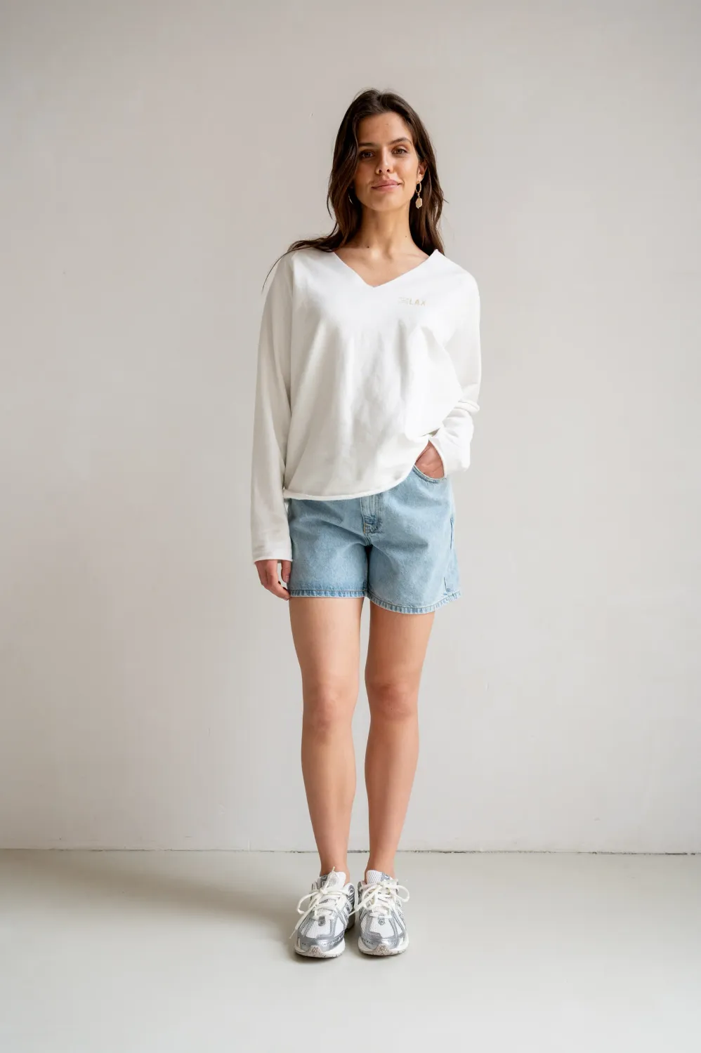 Penn&amp;Ink N.Y. Sweater print ecru