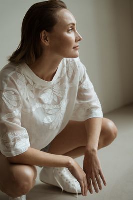 Aimee The Label Blouse wit