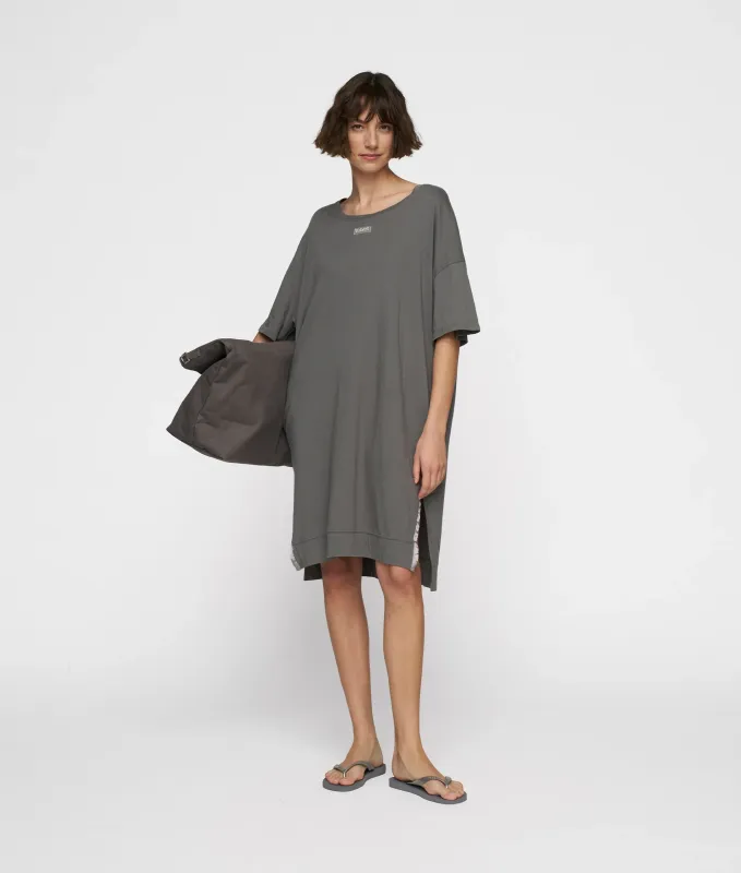 10DAYS Tee dress oil/grijs