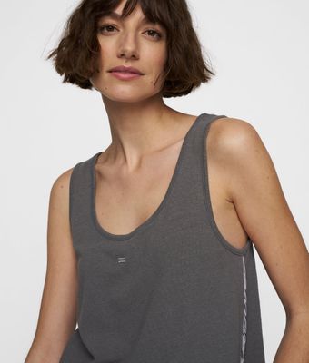 10DAYS Singlet linen oil grijs