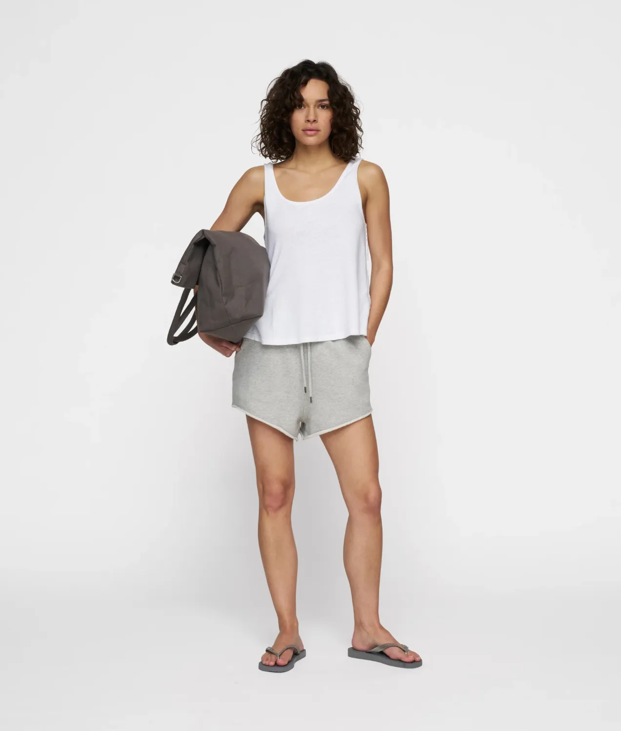 10DAYS Singlet linen wit