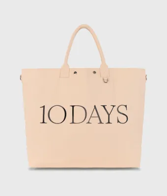 10DAYS Canvas shopper orange