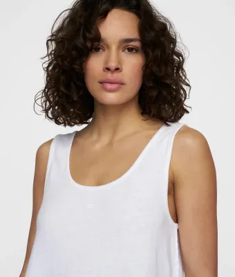 10DAYS Singlet linen wit