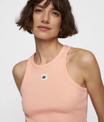 10DAYS Tank top rib peach