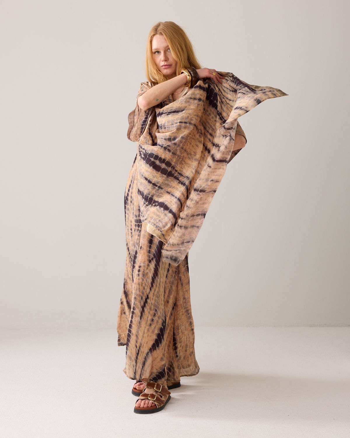 Summum Scarf tie&amp;dye print multi