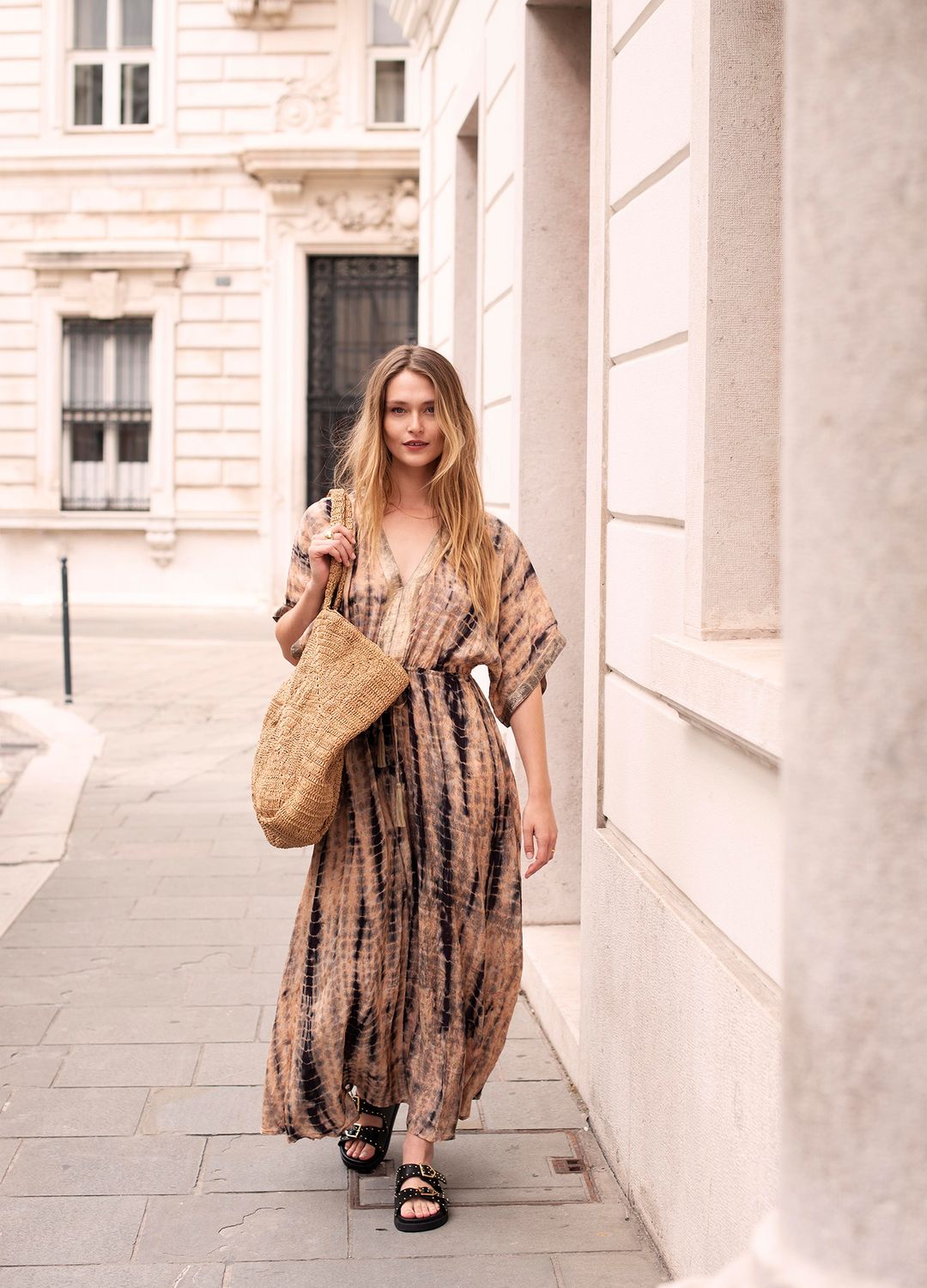 Summum Dress tie&amp;dye print multi