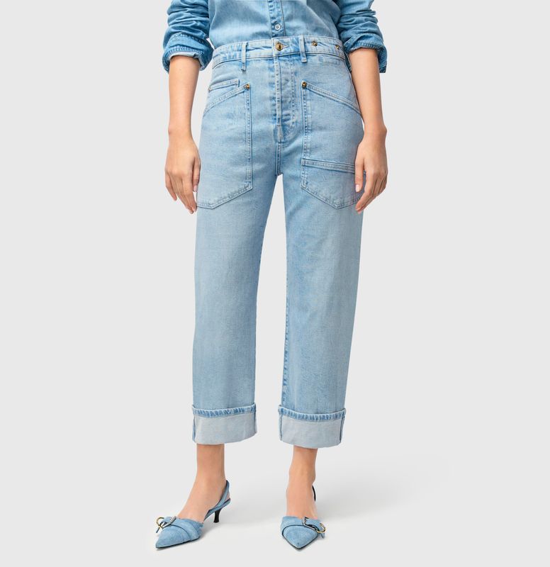 MAC baggy straight blauw