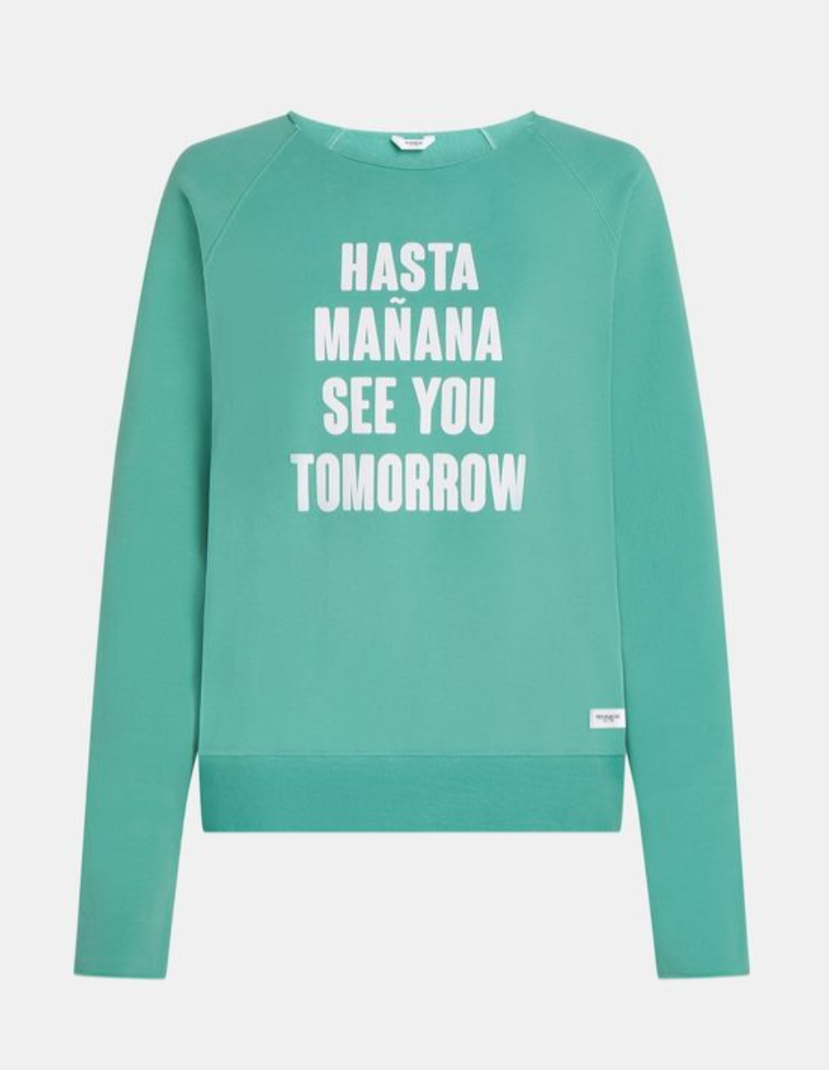 Penn&amp;Ink N.Y. Sweater print groen