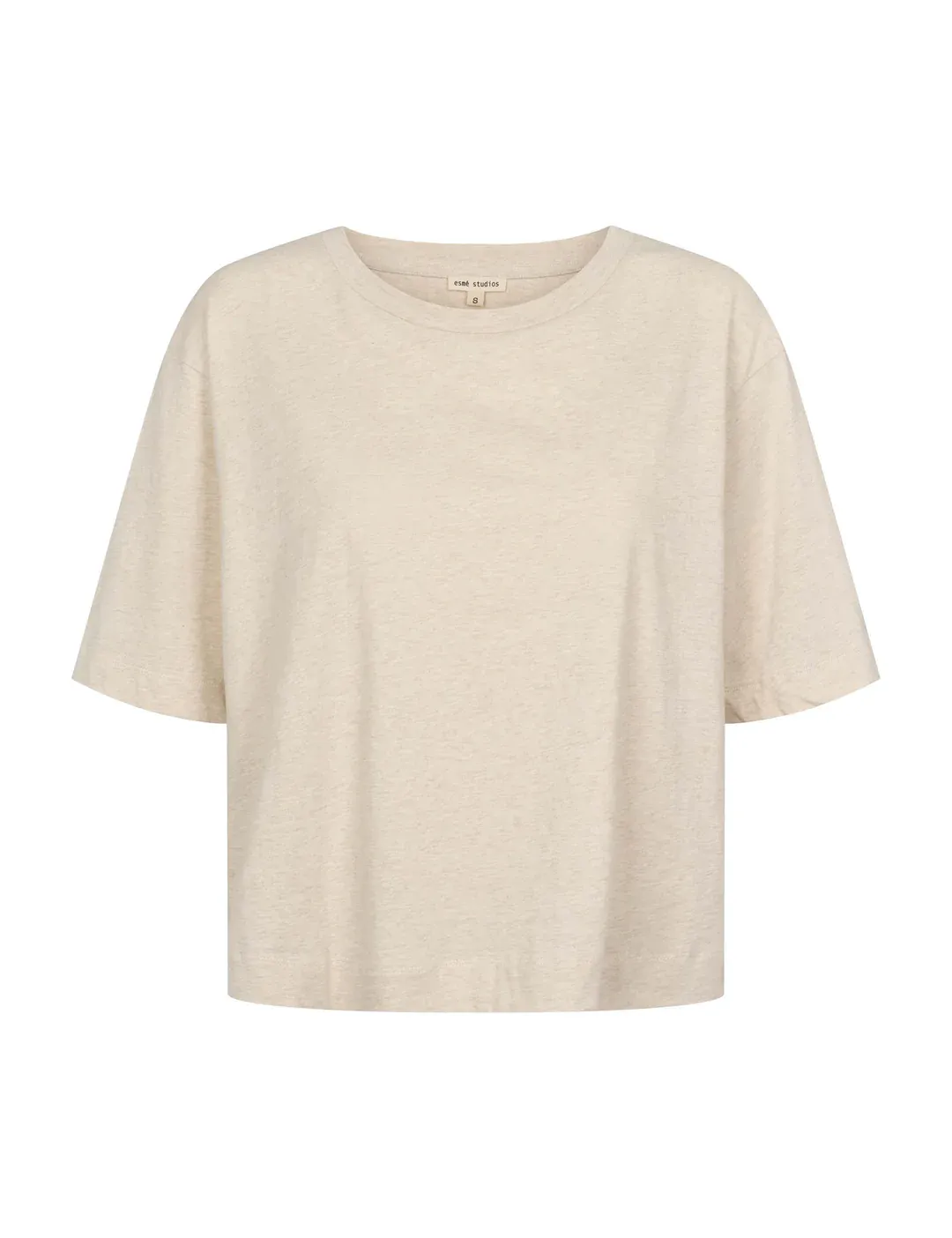 Esmé Studios ESHoyo SS T-shirt GOTS oatmeal