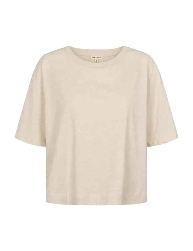 Esmé Studios ESHoyo SS T-shirt GOTS oatmeal