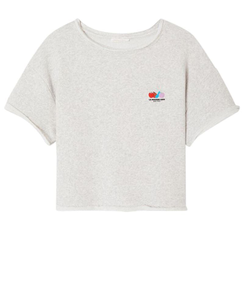 american vintage T-SHIRT grijs