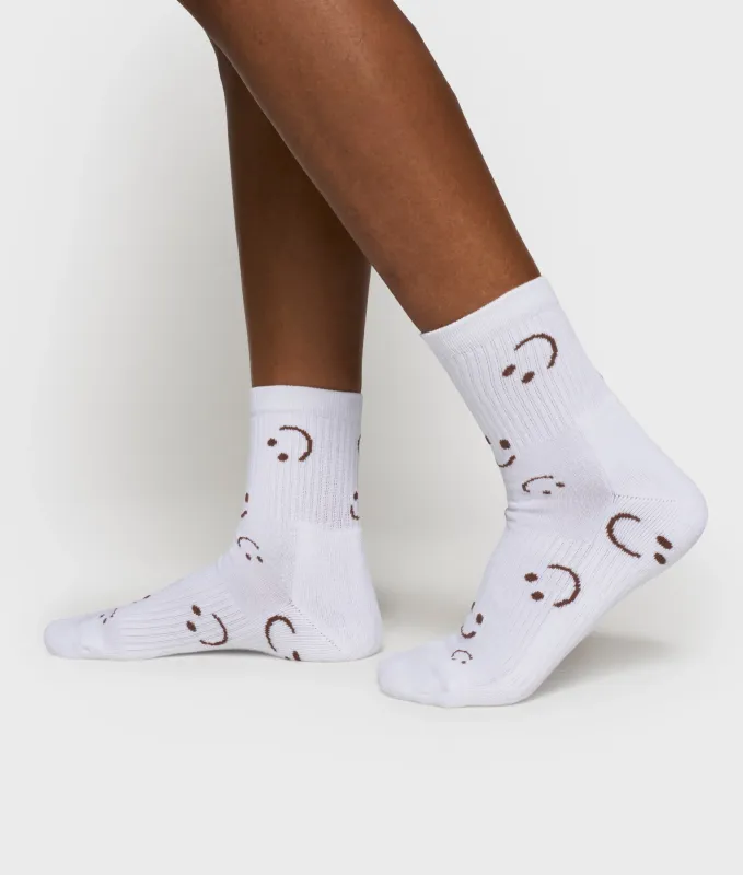 10DAYS Socks all-over smile wit