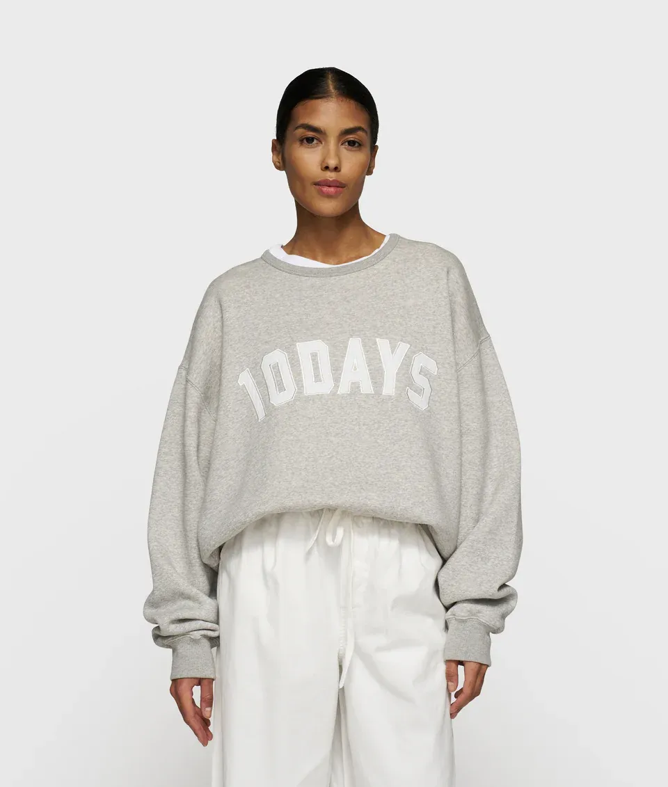 10DAYS The statement sweater grijs