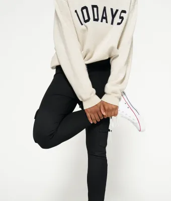 10DAYS The statement sweater soft white melee