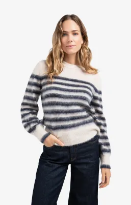 YaYa Striped sweater COLLEGIATE BLUE DESS