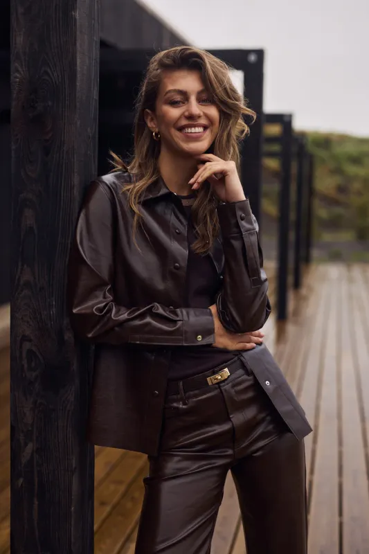 Nukus Patricia Blouse Dark Chocolate