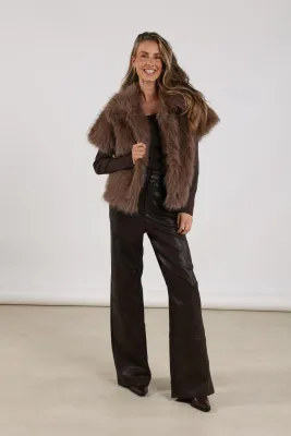Nukus Fenna Pants Dark Chocolate