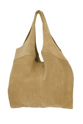 Zusss suede schoudertas kit/zand