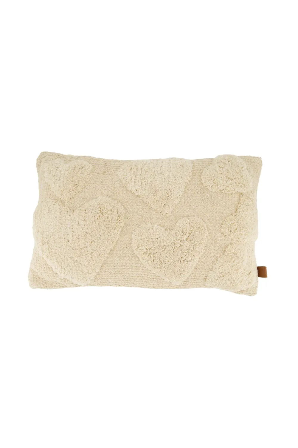 Zusss kussen hartjes 30x50cm ecru ecru