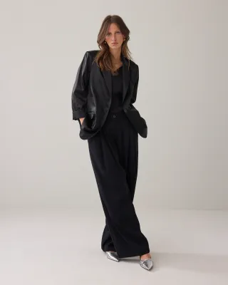 Summum Woman Blazer Shine blend Black