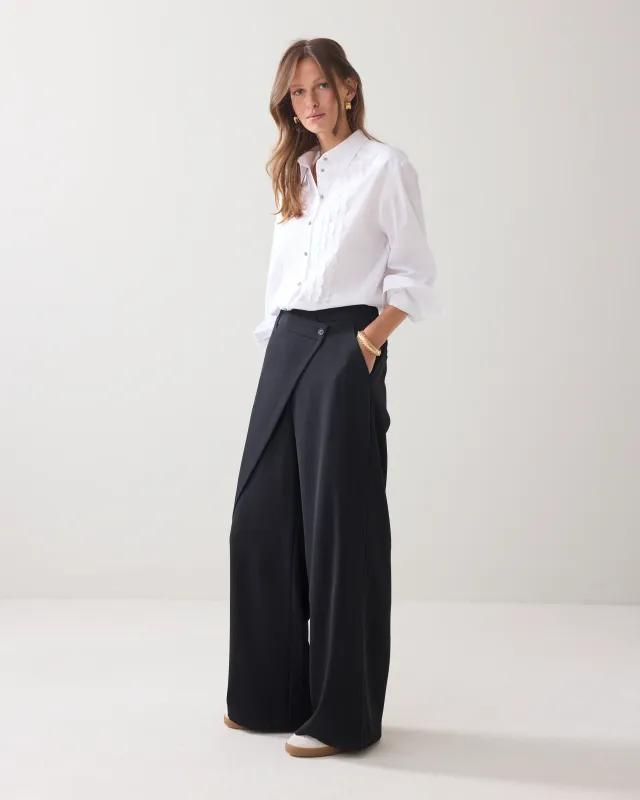 Summum Woman Trousers Fluid Black
