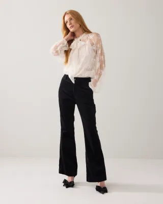 Summum Woman Top Romantic lace Ivory