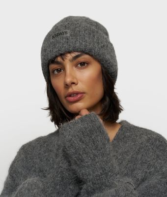10 Days hairy knit beanie antra melee
