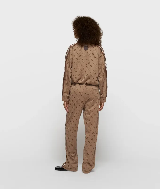 10 Days track pants monogram fudge