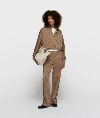 10 Days track pants monogram fudge