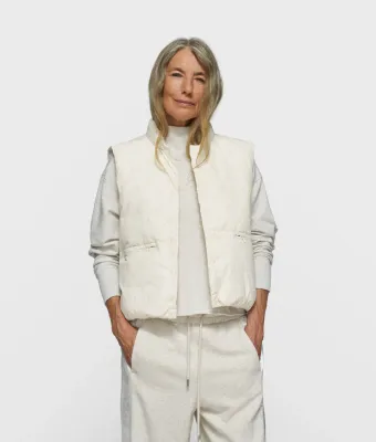 10 Days padded vest monogram pearl