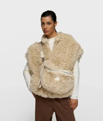 10 Days fluffy gilet pearl