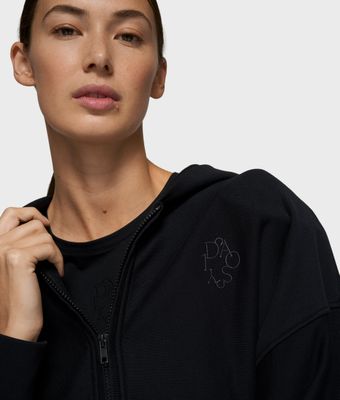 10 Days ballet zip hoodie black