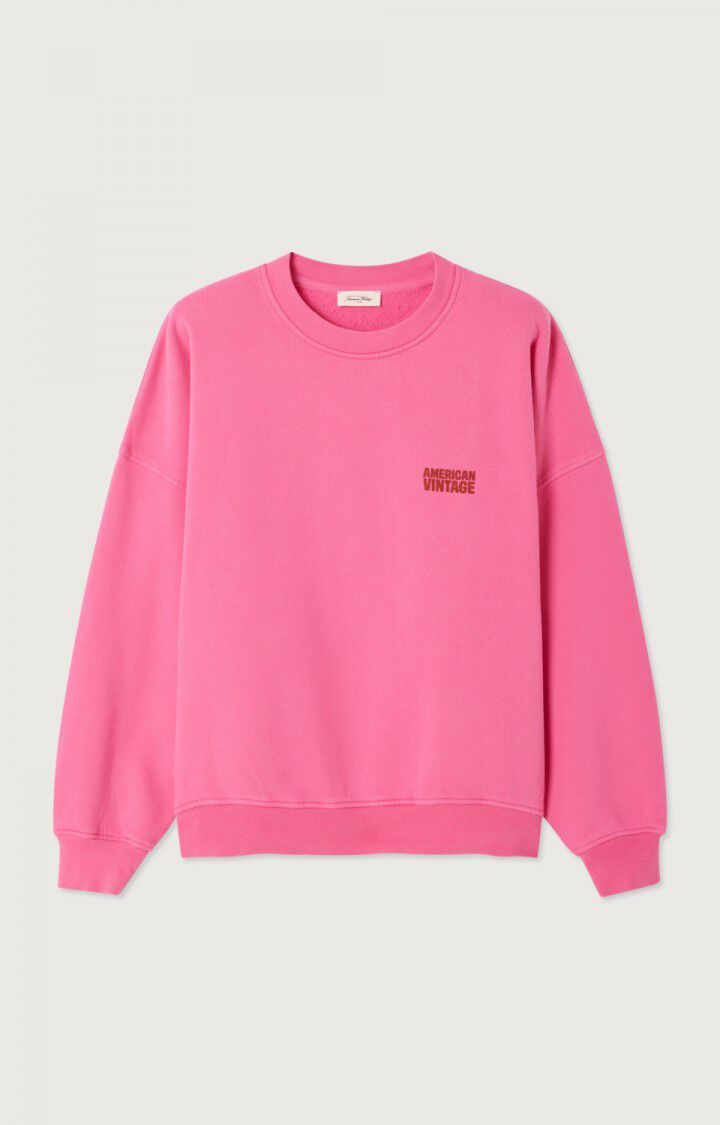 American Vintage SWEAT ML COL ROND PETUNIA VINTAGE