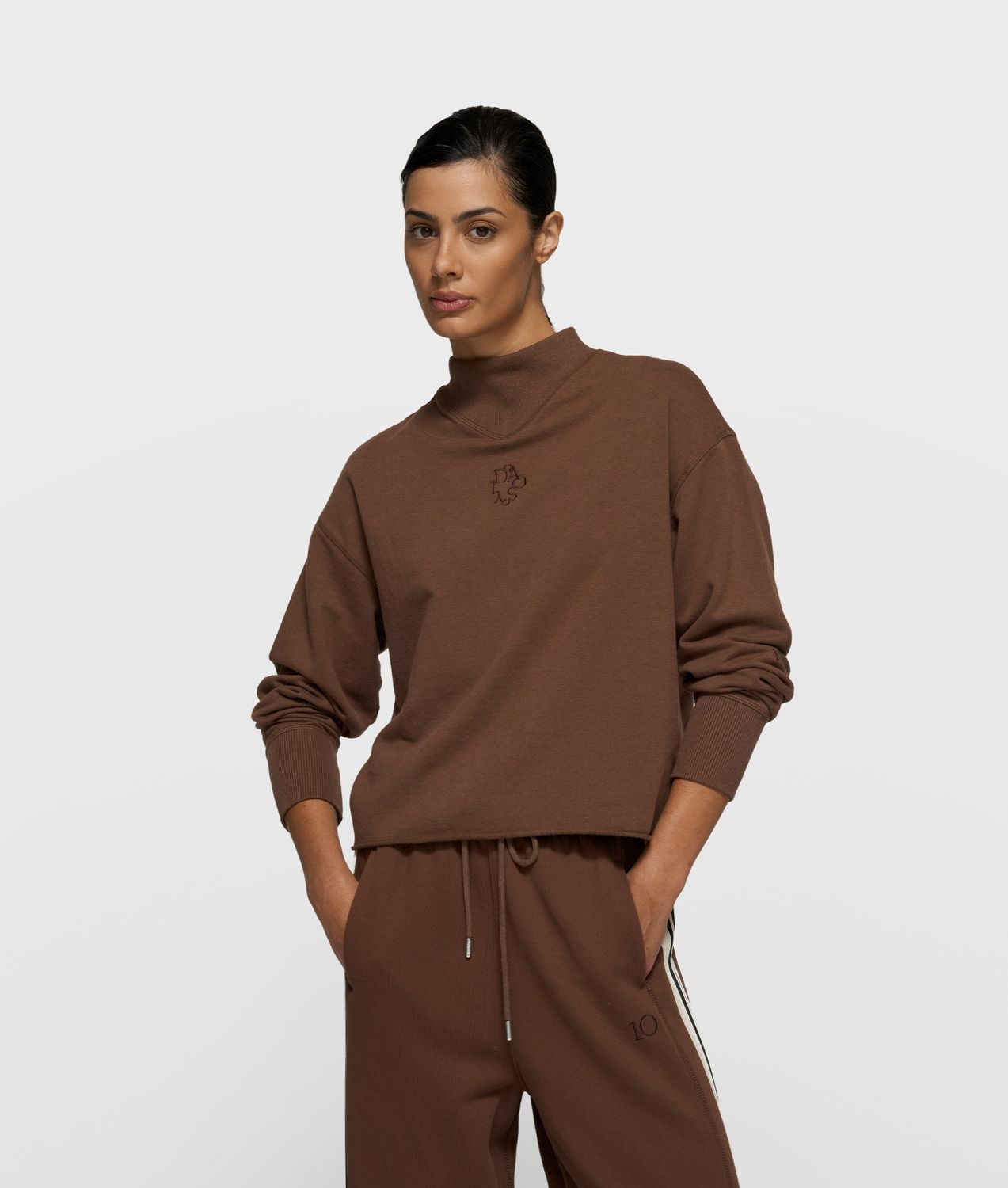 10 Days petit sweater curly 10 dark truffle