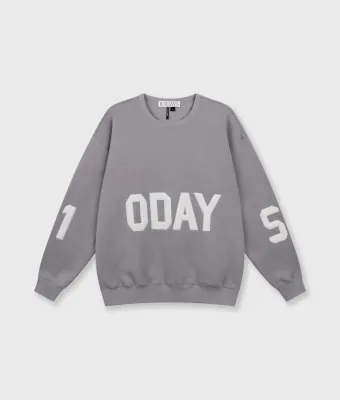 10 Days statement sweater logo light graphite